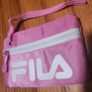 Fila Pink and White Clutch Wristlet